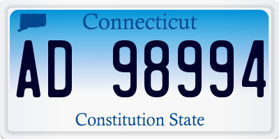 CT license plate AD98994