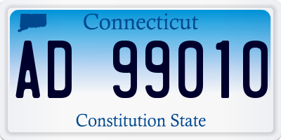 CT license plate AD99010