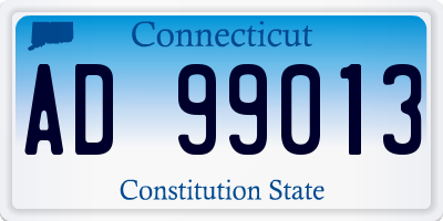 CT license plate AD99013