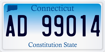 CT license plate AD99014