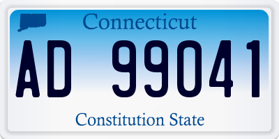 CT license plate AD99041
