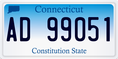 CT license plate AD99051