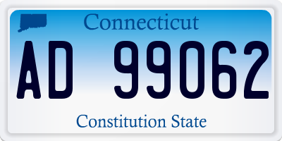 CT license plate AD99062