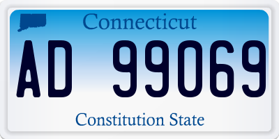 CT license plate AD99069