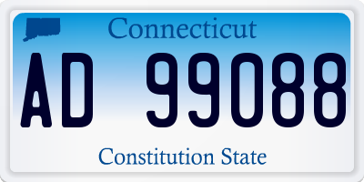 CT license plate AD99088