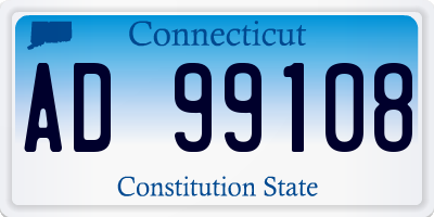 CT license plate AD99108