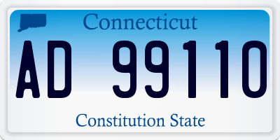 CT license plate AD99110