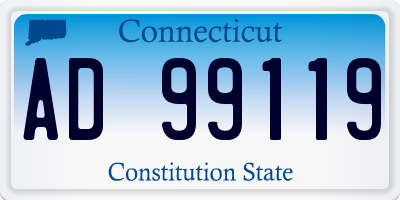 CT license plate AD99119