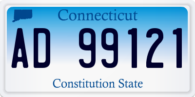 CT license plate AD99121