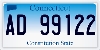 CT license plate AD99122