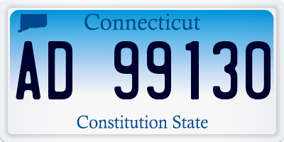 CT license plate AD99130