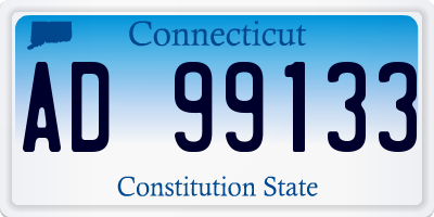 CT license plate AD99133