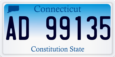 CT license plate AD99135
