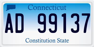 CT license plate AD99137