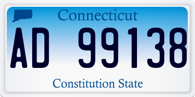 CT license plate AD99138