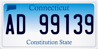 CT license plate AD99139