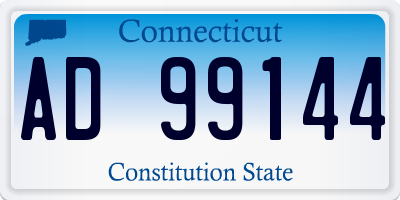 CT license plate AD99144