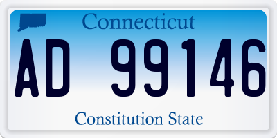 CT license plate AD99146
