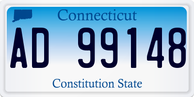 CT license plate AD99148