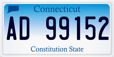 CT license plate AD99152