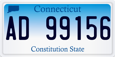 CT license plate AD99156