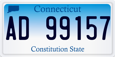 CT license plate AD99157
