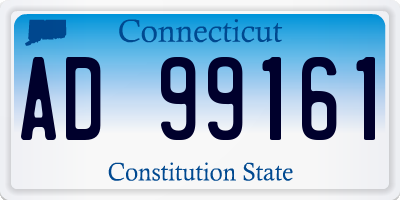 CT license plate AD99161