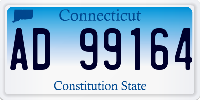 CT license plate AD99164