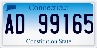 CT license plate AD99165
