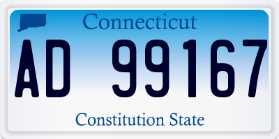 CT license plate AD99167