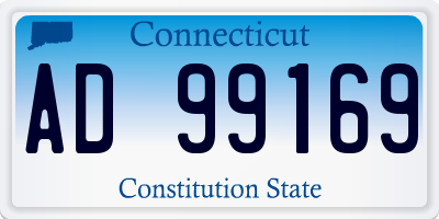CT license plate AD99169
