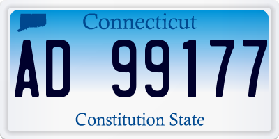 CT license plate AD99177