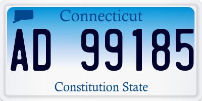 CT license plate AD99185