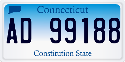 CT license plate AD99188