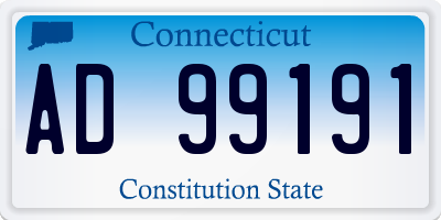 CT license plate AD99191