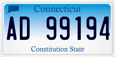 CT license plate AD99194