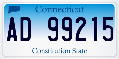 CT license plate AD99215
