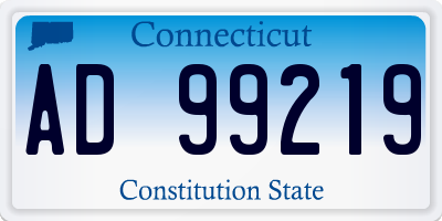 CT license plate AD99219