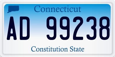 CT license plate AD99238