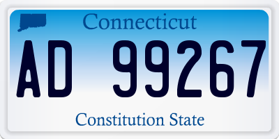 CT license plate AD99267
