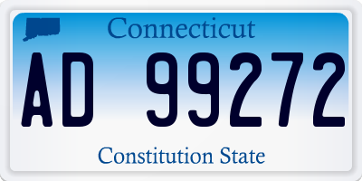 CT license plate AD99272