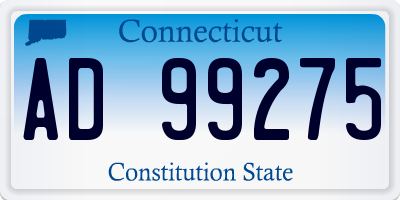 CT license plate AD99275