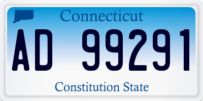 CT license plate AD99291