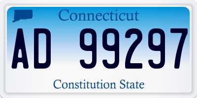 CT license plate AD99297