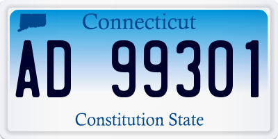 CT license plate AD99301
