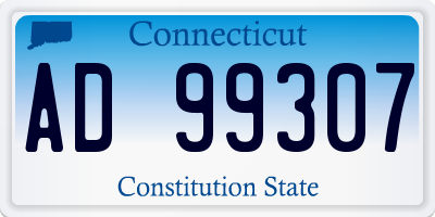 CT license plate AD99307
