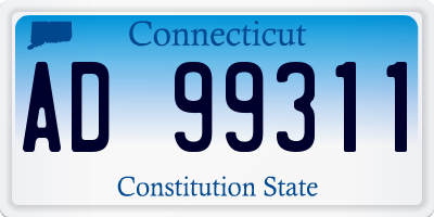 CT license plate AD99311
