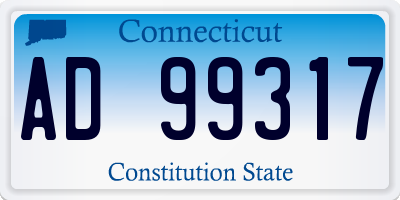 CT license plate AD99317