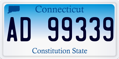 CT license plate AD99339