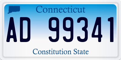 CT license plate AD99341